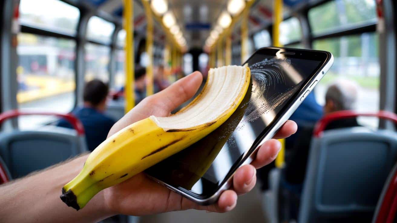Przetrzyj ekran telefonu skórką banana a odciski palców znikają natychmiast