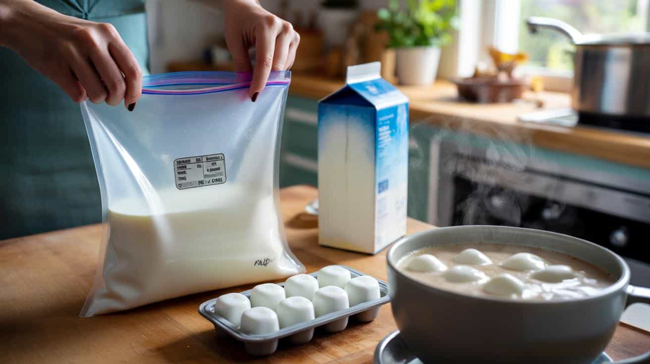 Przez miesiąc mroziłam mleko w kostkach. Ten trik zmienia gotowanie