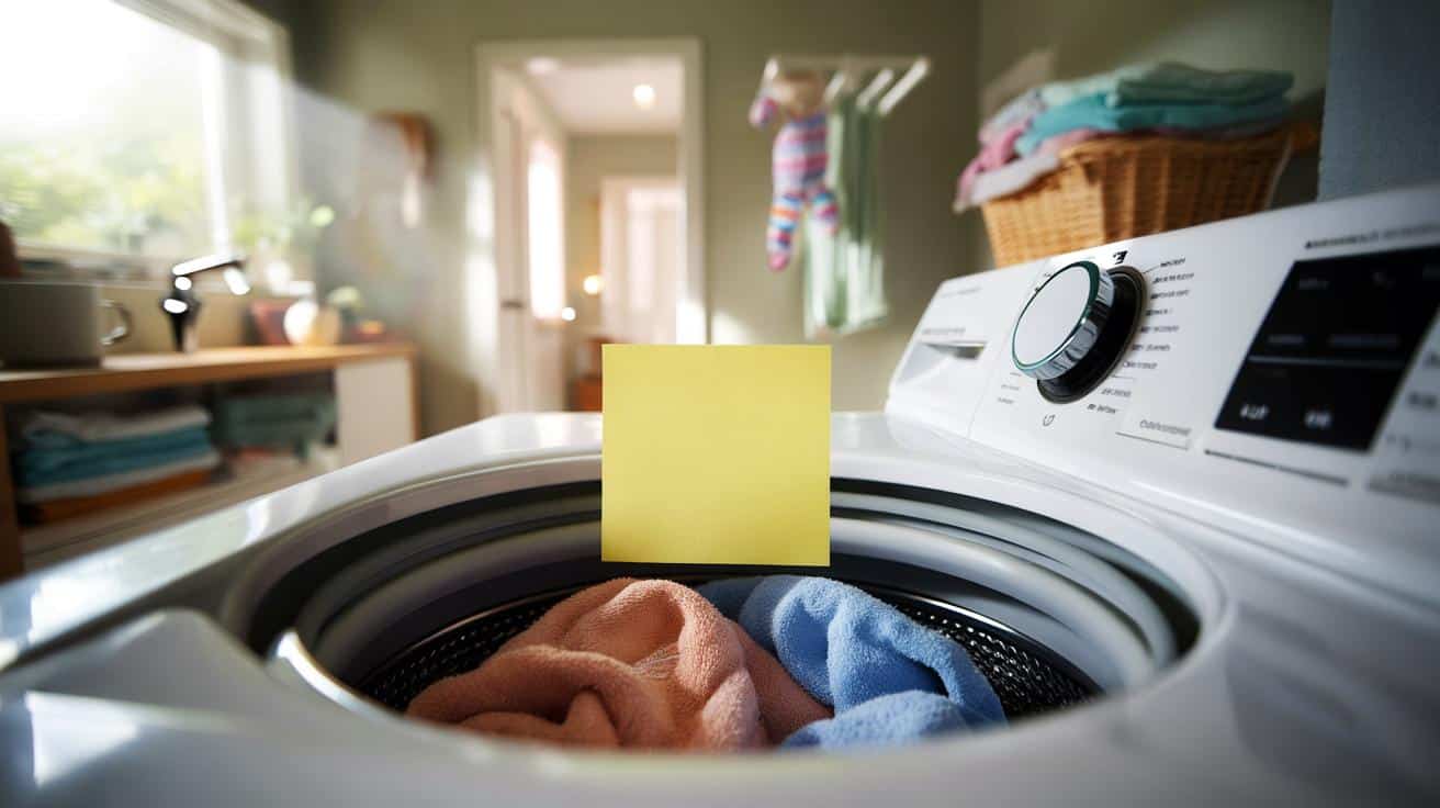 Przyklej żółtą karteczkę na wieczko pralki a nigdy więcej nie zapomnisz o praniu