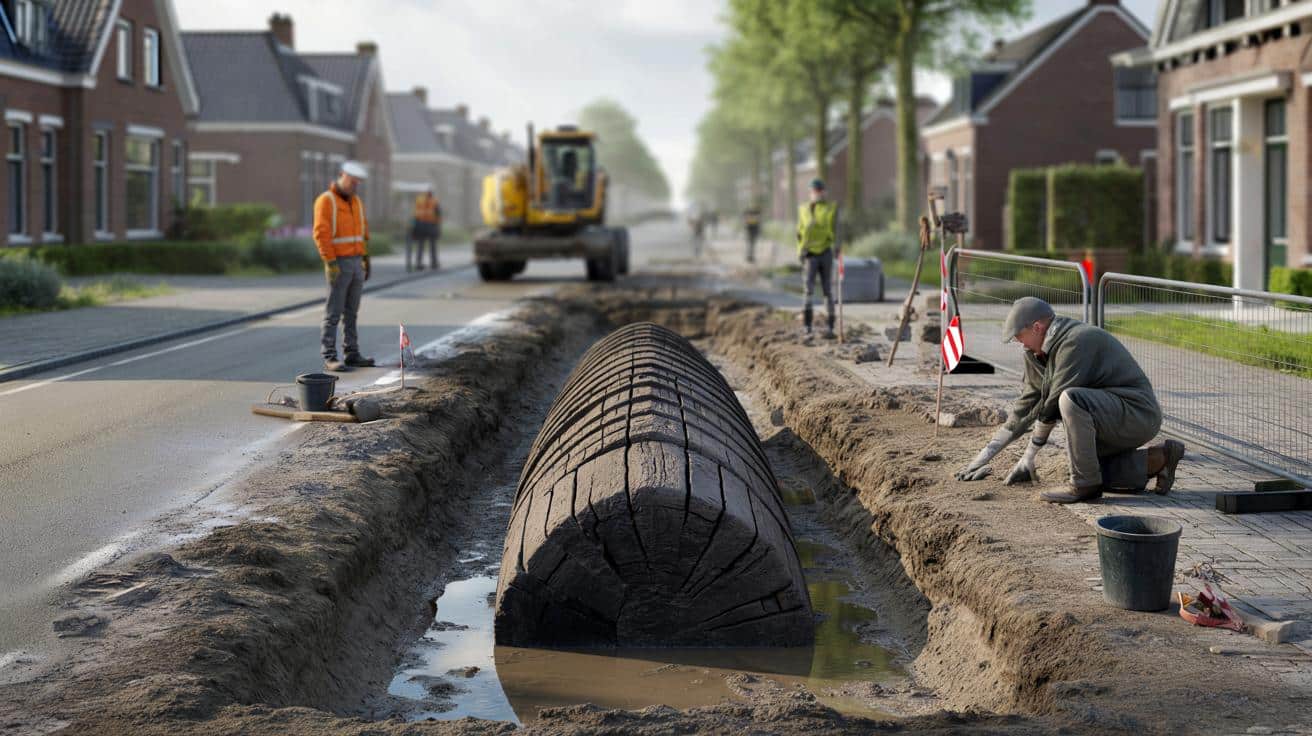 Przypadkowe roboty drogowe odsłoniły tajemniczy statek sprzed wieków