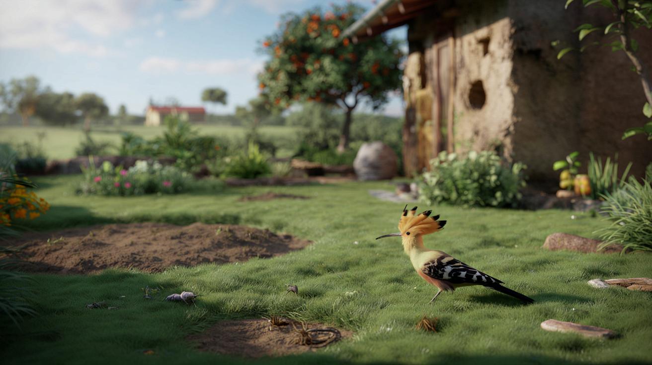 Ten egzotycznie wyglądający ptak na trawniku to sygnał dla twojego ogrodu i przyszłości