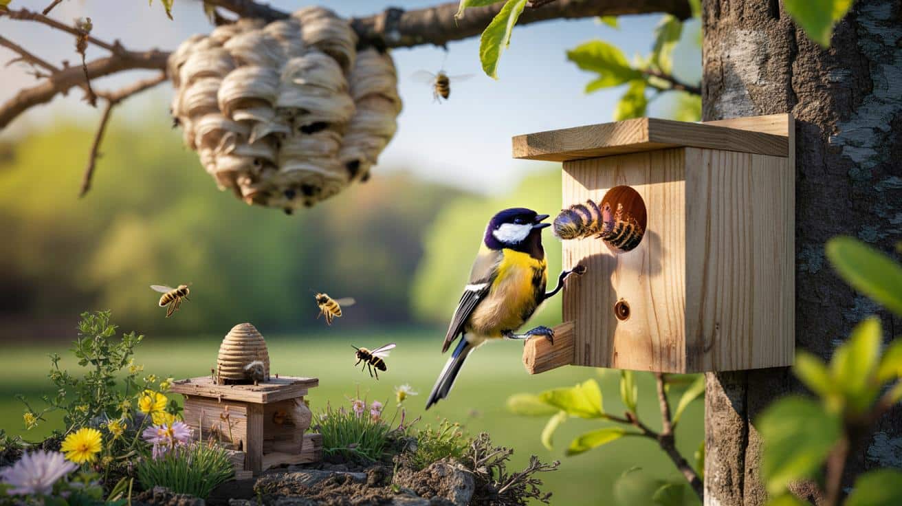 Ten niepozorny ptak z ogrodu pomaga uratować pszczoły przed azjatyckimi szerszeniami