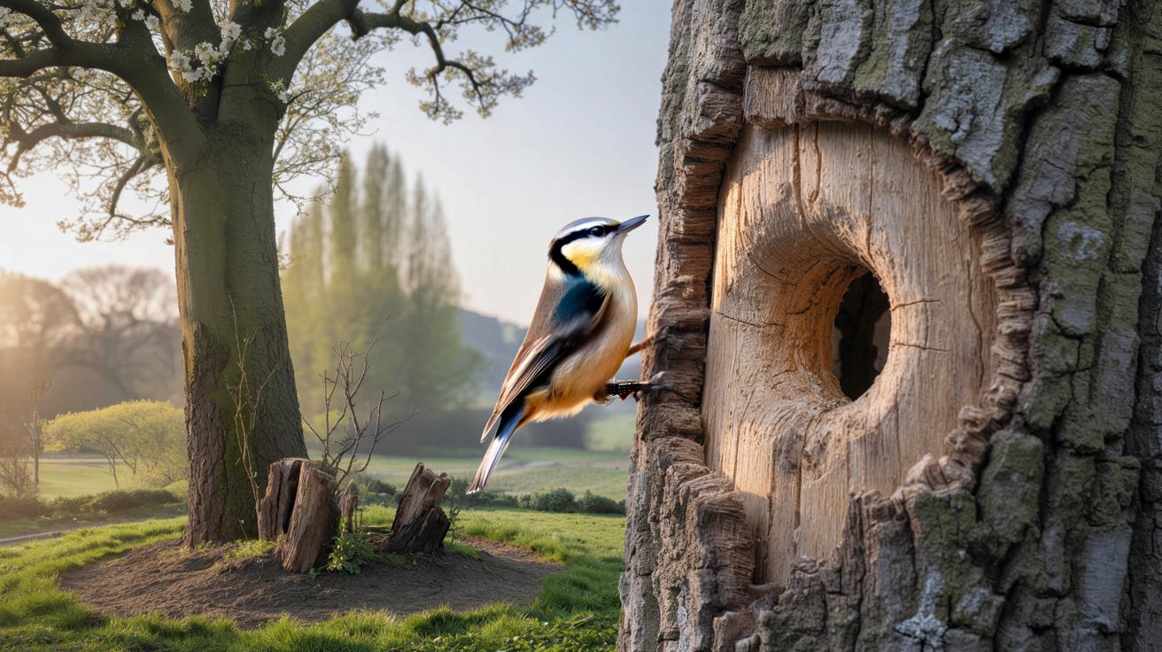 W kwietniu do ogrodów wraca kolorowy ptak z „maską na oczach”