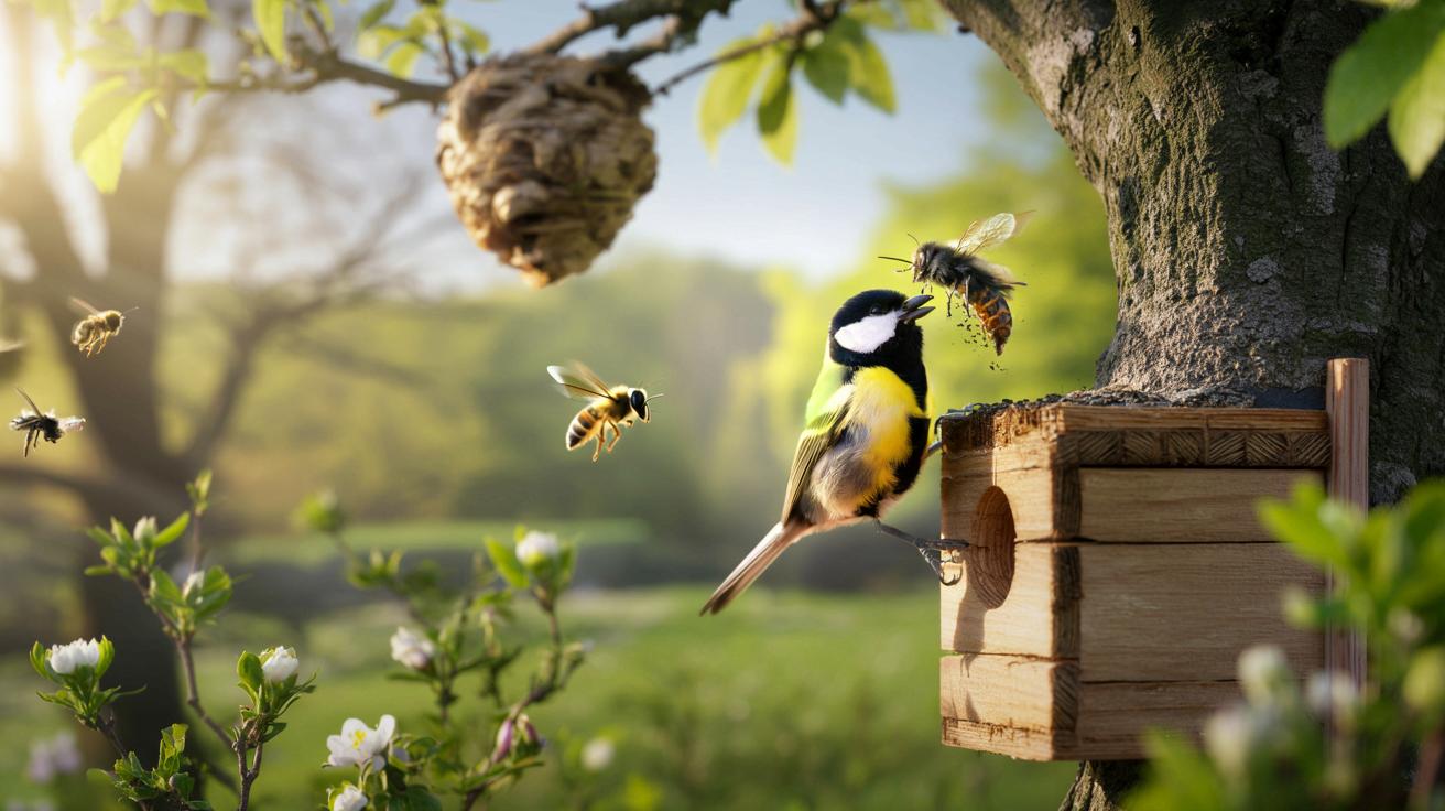 Ten niepozorny ptak skutecznie poluje na szerszenie azjatyckie i pomaga chronić populację pszczół