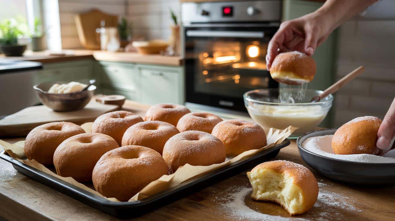 Puszyste pączki z piekarnika: zero smażenia, maksimum smaku