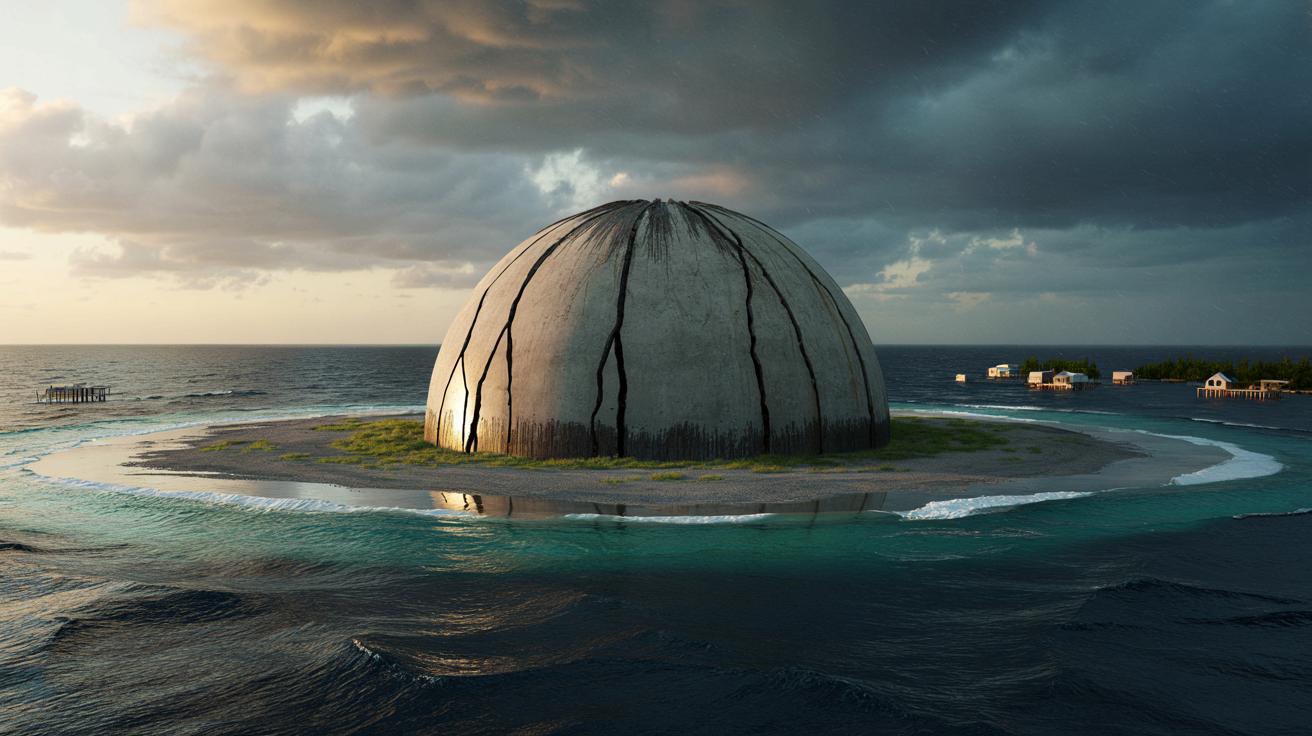 Radioaktywna tykająca bomba w Pacyfiku: betonowy „grobowiec” pęka przez ocieplenie klimatu