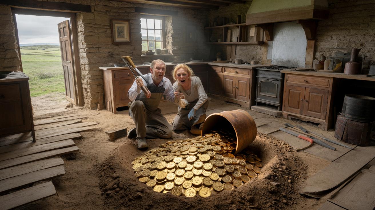 Remont kuchni odsłonił skarb sprzed 400 lat w starej farmie