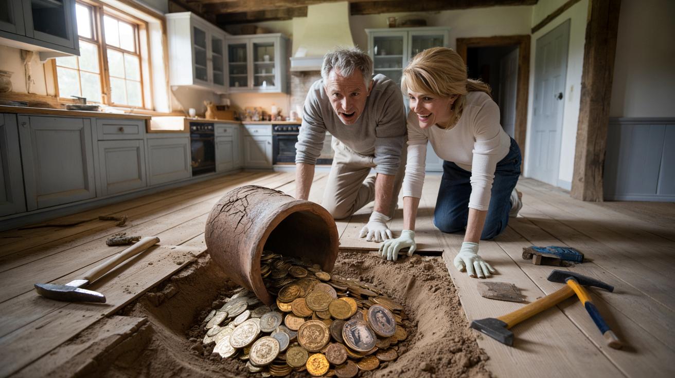 Remontują kuchnię i znajdują skarb z XVII wieku wart fortunę