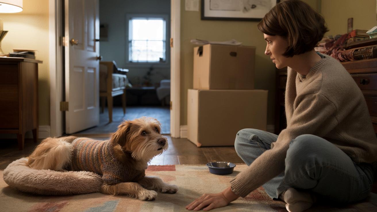 Rodzina wyjechała, a ona została w pustym mieszkaniu. Pies, który stracił nadzieję, dziś znowu ufa ludziom