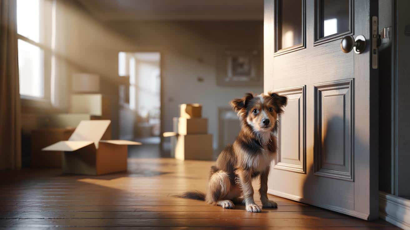 Rodzina wyjechała, a suczka została sama w pustym mieszkaniu. Myślała, że nikt po nią nie wróci