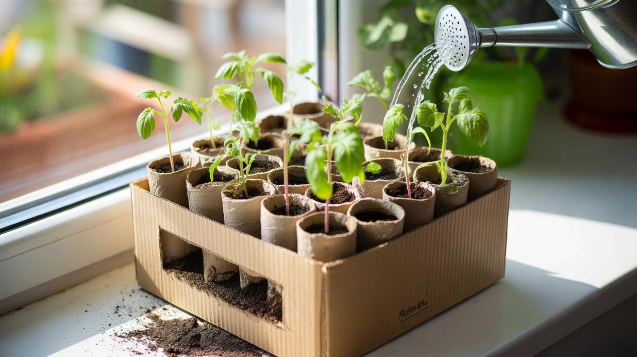 Rolki po papierze toaletowym zamiast doniczek: trik ogrodnika podbija internet