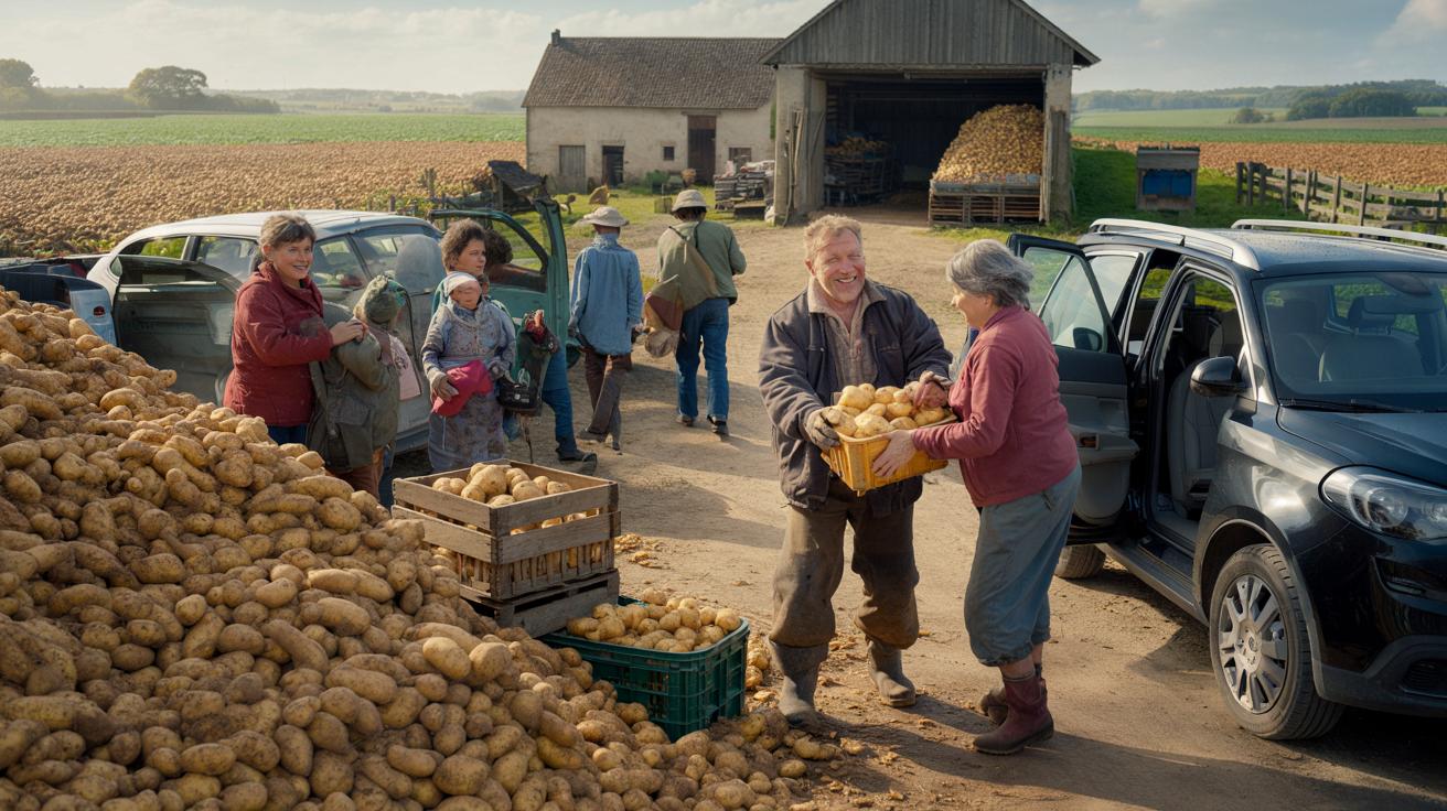 Rolnik rozdaje 90 ton ziemniaków zamiast wyrzucić plony do śmieci