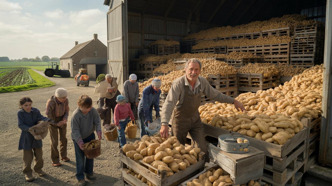 Rolnik zamiast wyrzucać, rozdaje 90 ton ziemniaków mieszkańcom