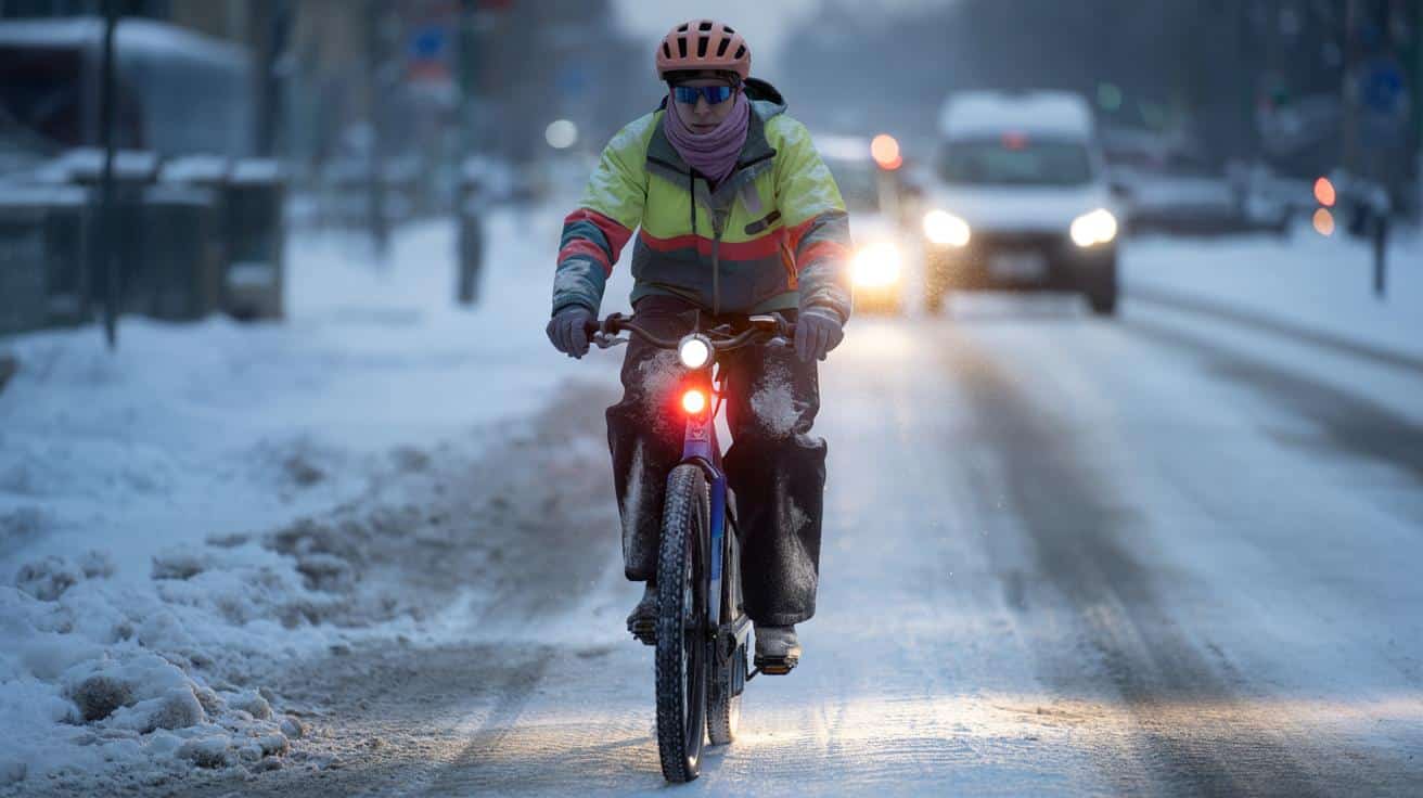 Rower zimą na śniegu i lodzie: 5 zasad, które naprawdę ratują skórę