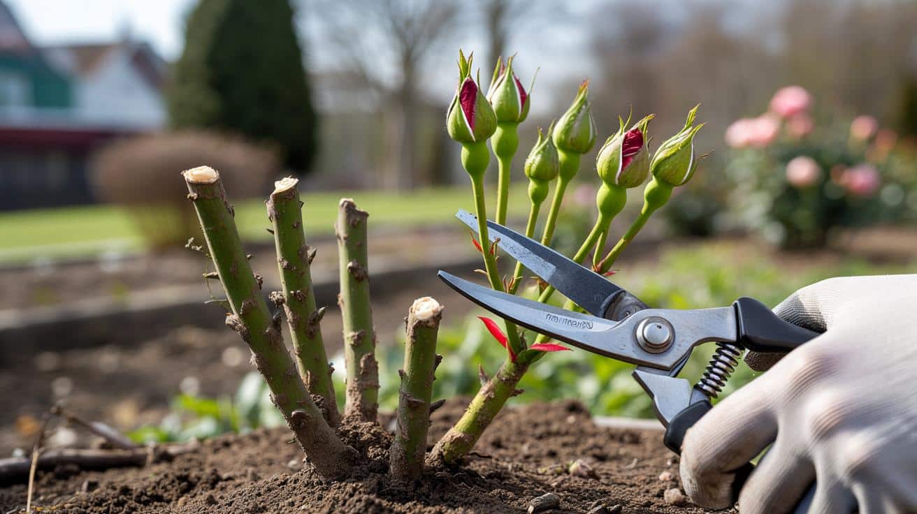 Róże w marcu: jeden błąd z sekatorem, który psuje cały sezon