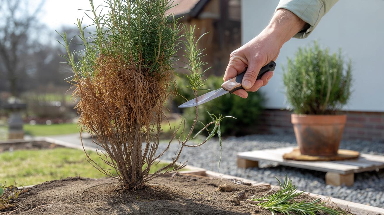 Rozmaryn brązowieje po zimie? Ten marcowy trik ratuje krzew