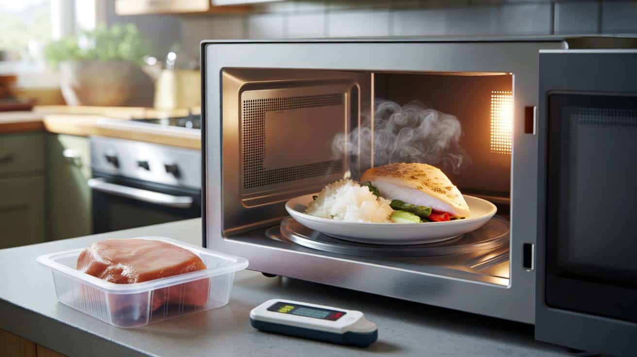 Rozmrażanie w mikrofalówce: jeden błąd, który psuje jedzenie i szkodzi zdrowiu