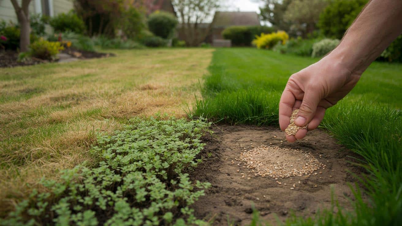 Rozsyp na trawniku mikrokoniczynę. Łyse placki zielenieją w kilka tygodni