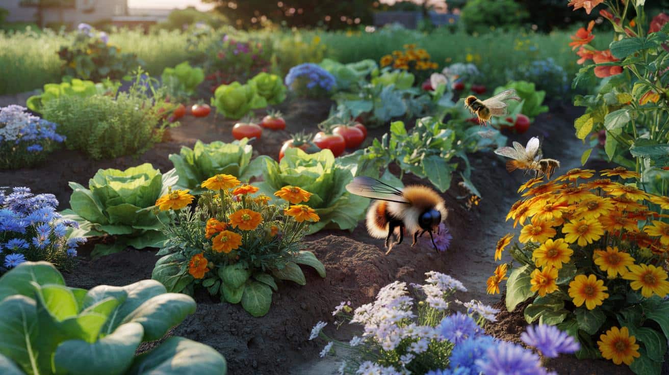 Dlaczego sadzenie kwiatów przy warzywach zwiększa liczbę zapylaczy