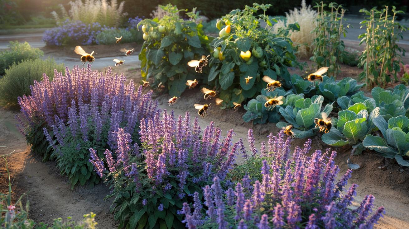 Sadzili ją przy warzywach zamiast lawendy. Ta bylina przyciąga pszczoły jak magnes