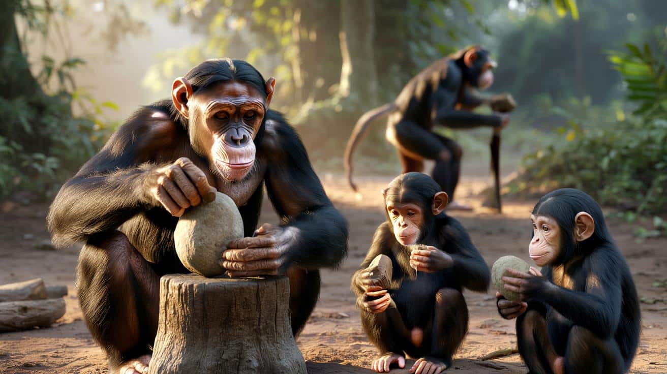 Samice szympansów zaskoczyły naukowców. Kryją sekret „ludzkiej” zdolności