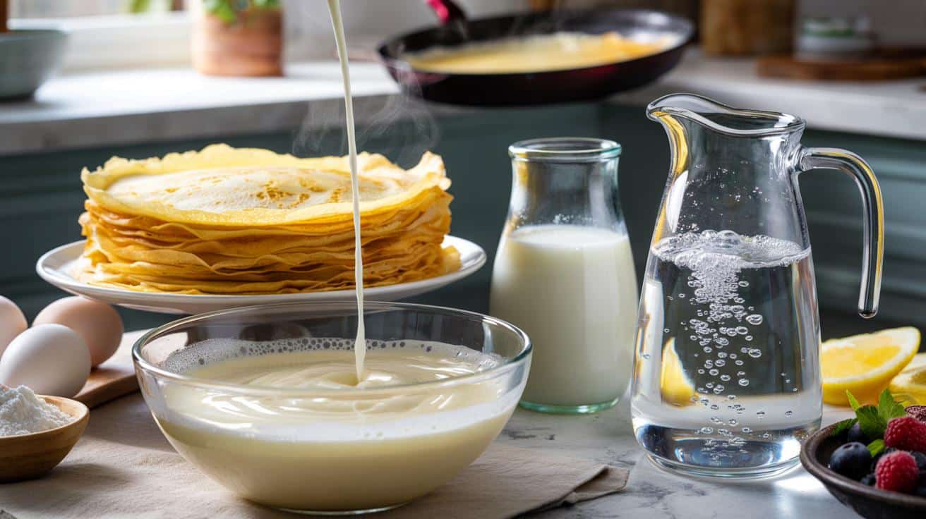Sekret lekkich naleśników: zamień połowę mleka na ten prosty dodatek