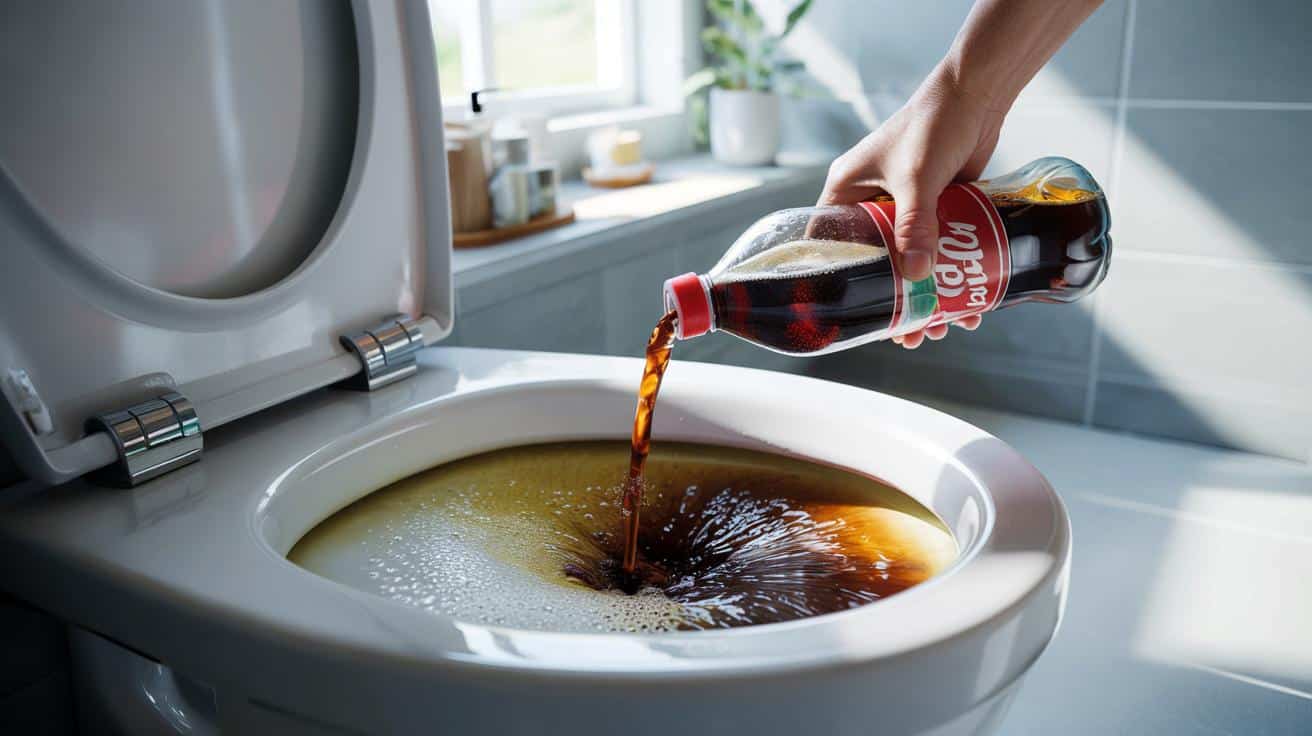 Sekret lśniącej ceramiki w toalecie – trik z colą