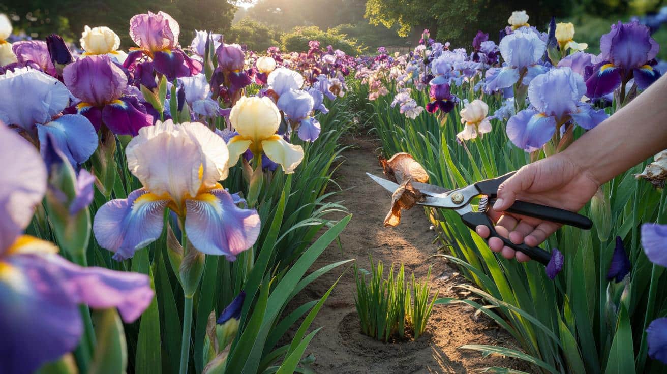 Sekret pięknych irysów bez rdzawych plam