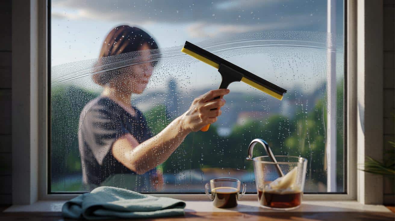 Sekret profesjonalistów na szybkie mycie okien gdy pada deszcz