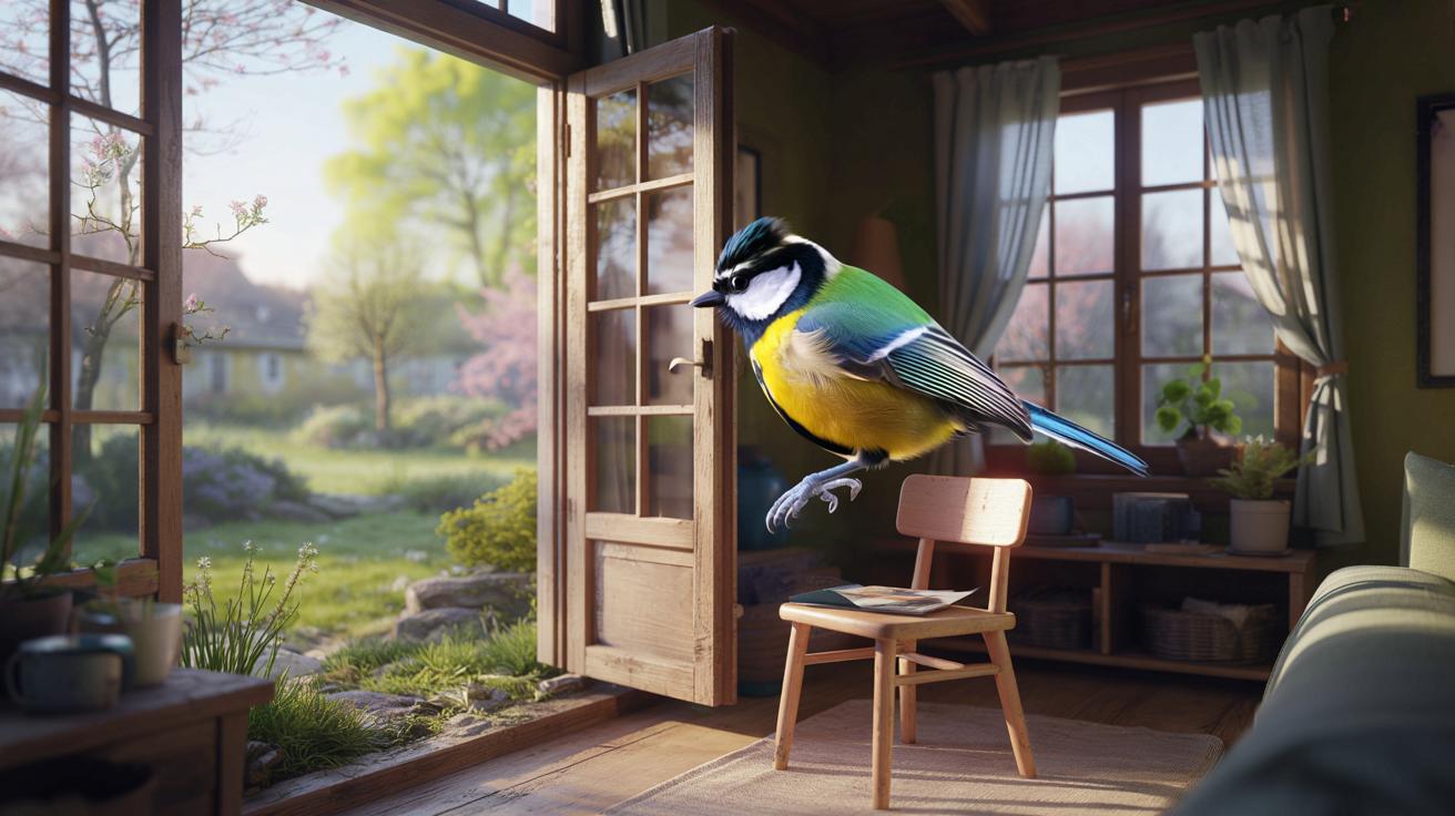 Gdy sikorka wpada do domu w marcu: co to może oznaczać?