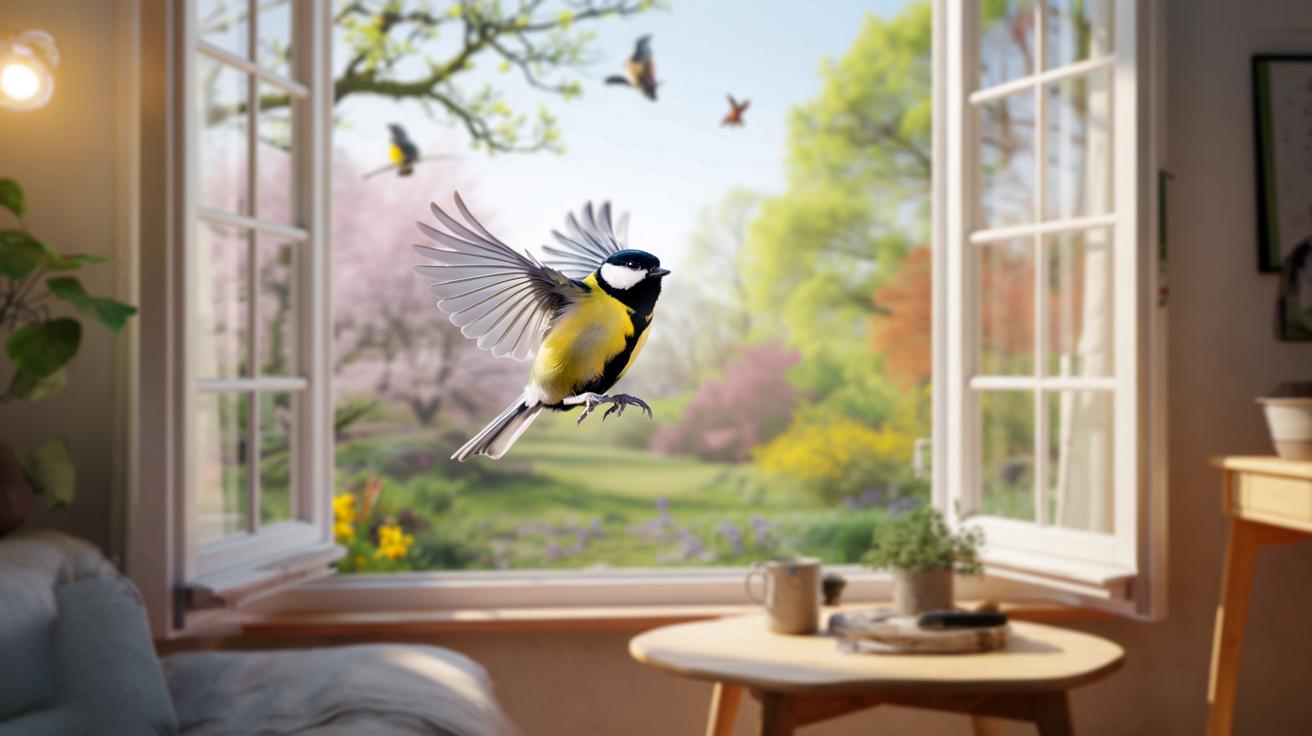 Gdy sikorka wpada do domu w marcu. Co tak naprawdę oznacza?