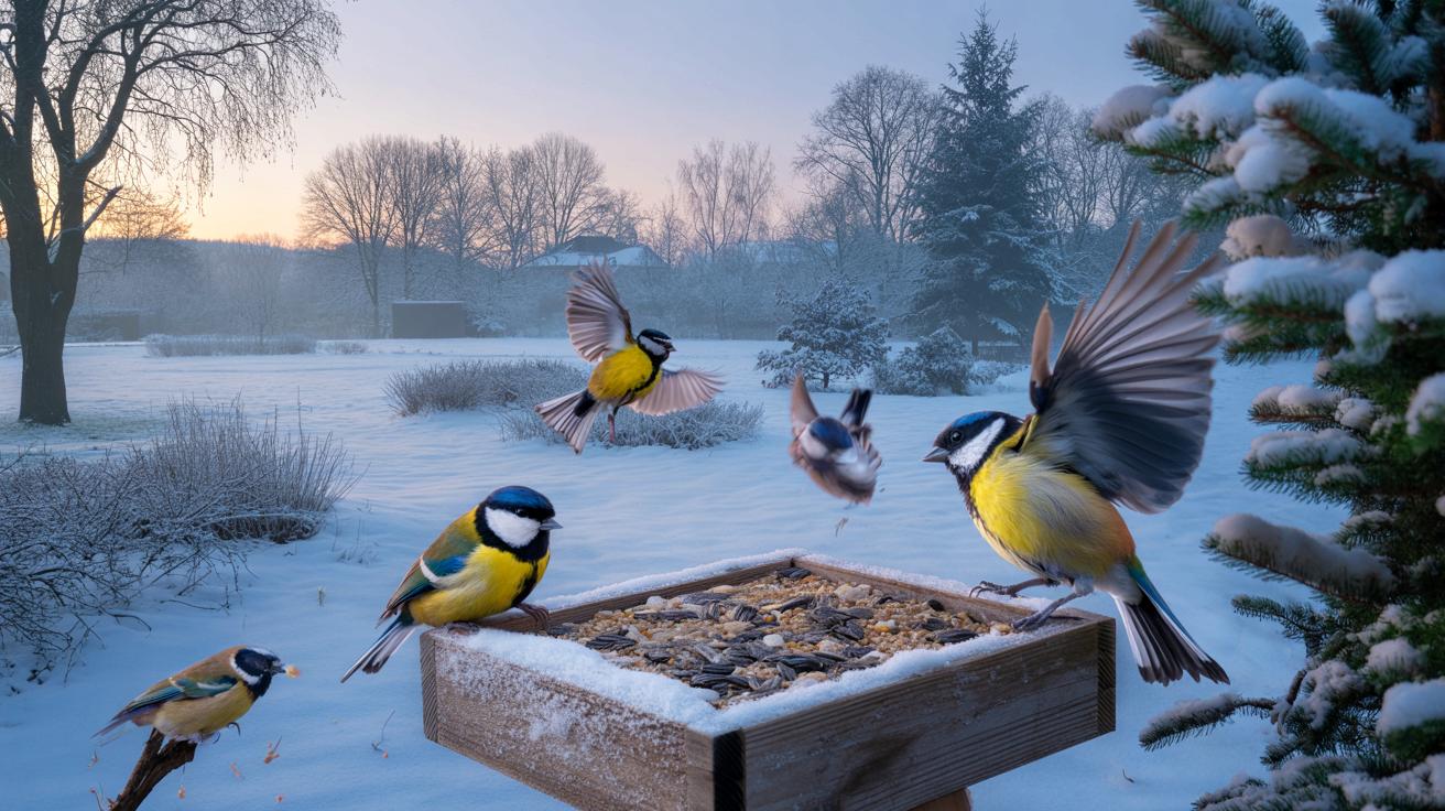 O tej porze sikory najchętniej zaglądają do twojego ogrodu zimą