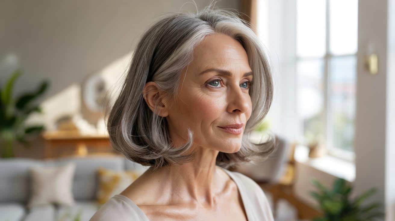 Siwe włosy po pięćdziesiątce: ta jedna fryzura naprawdę odejmuje lat