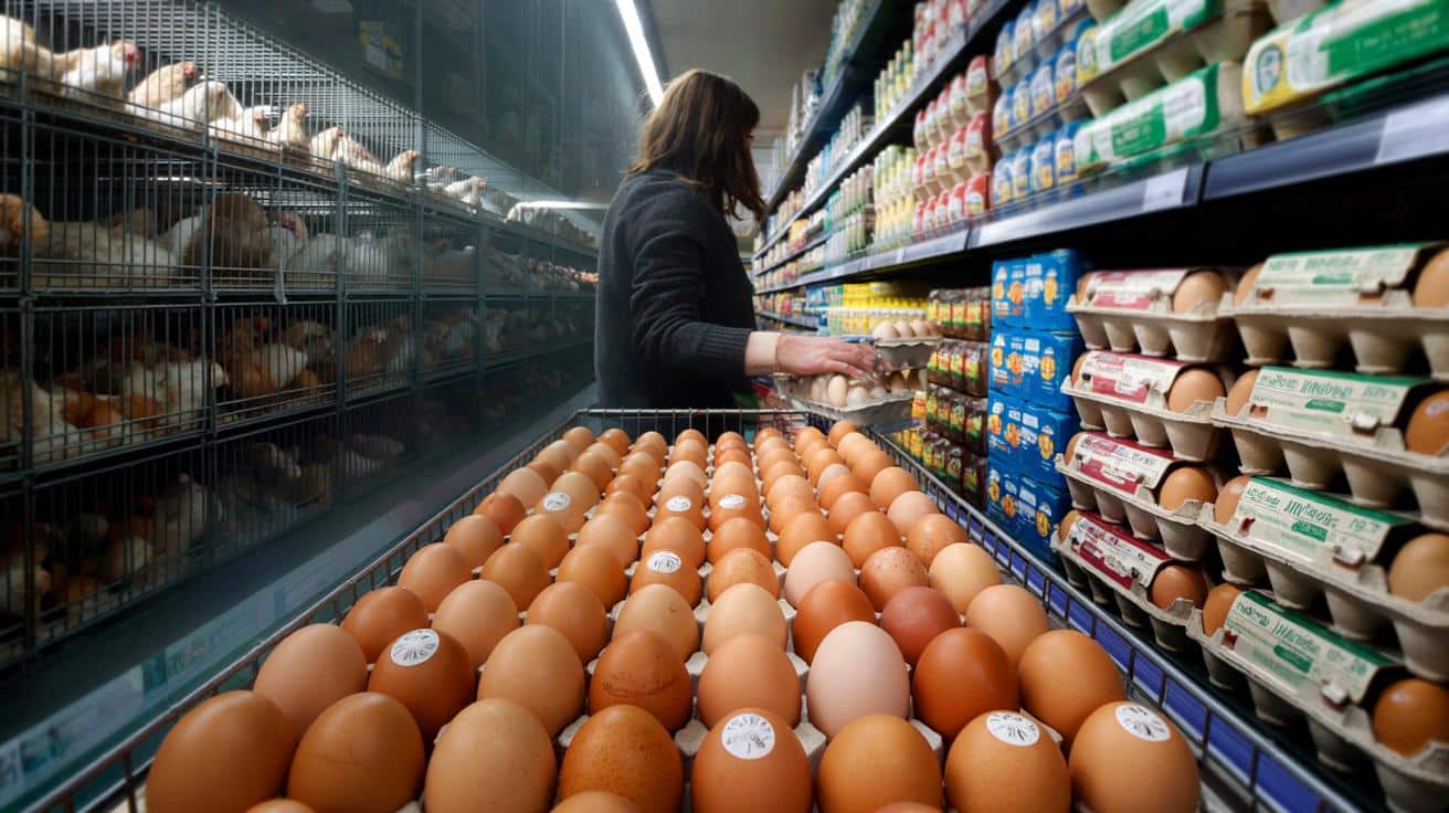 Skandal z jajkami w sieciach handlowych: klienci nadal kupują produkt z chowu klatkowego