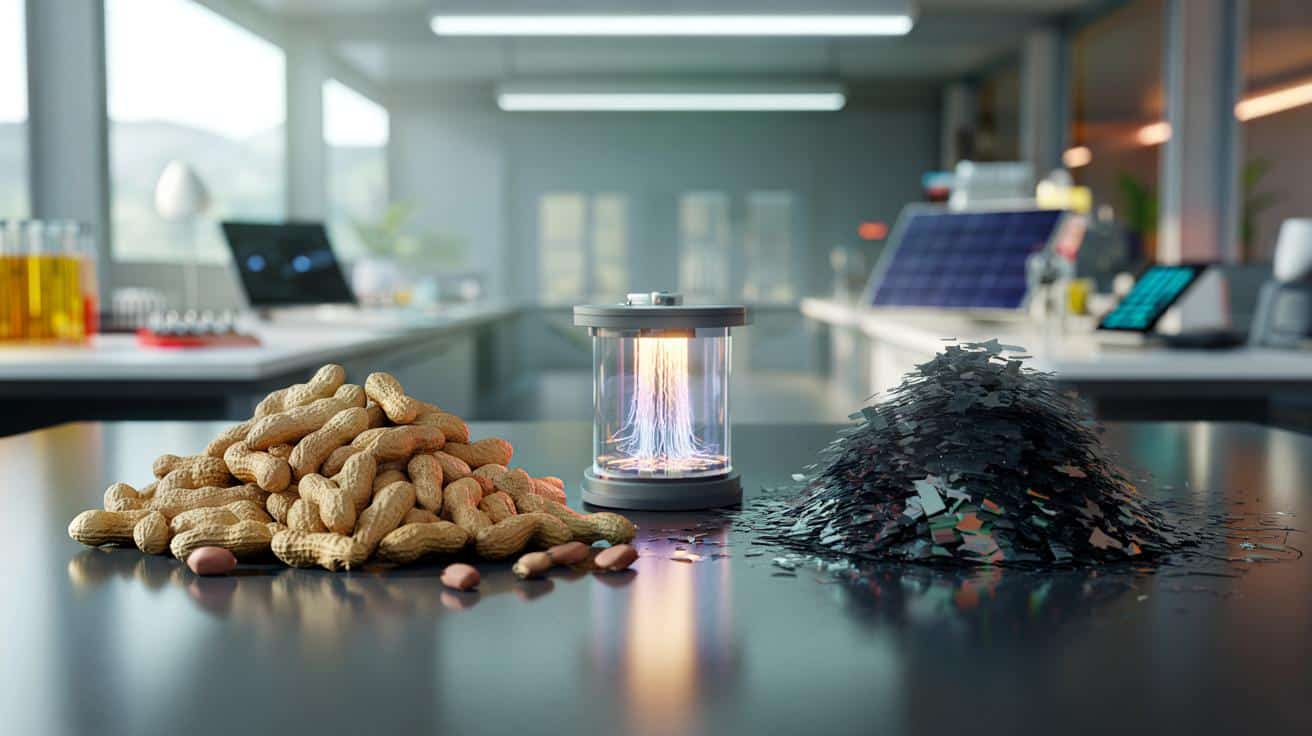 Skorupki orzeszków ziemnych zmienione w tani grafen. Przełom z Australii