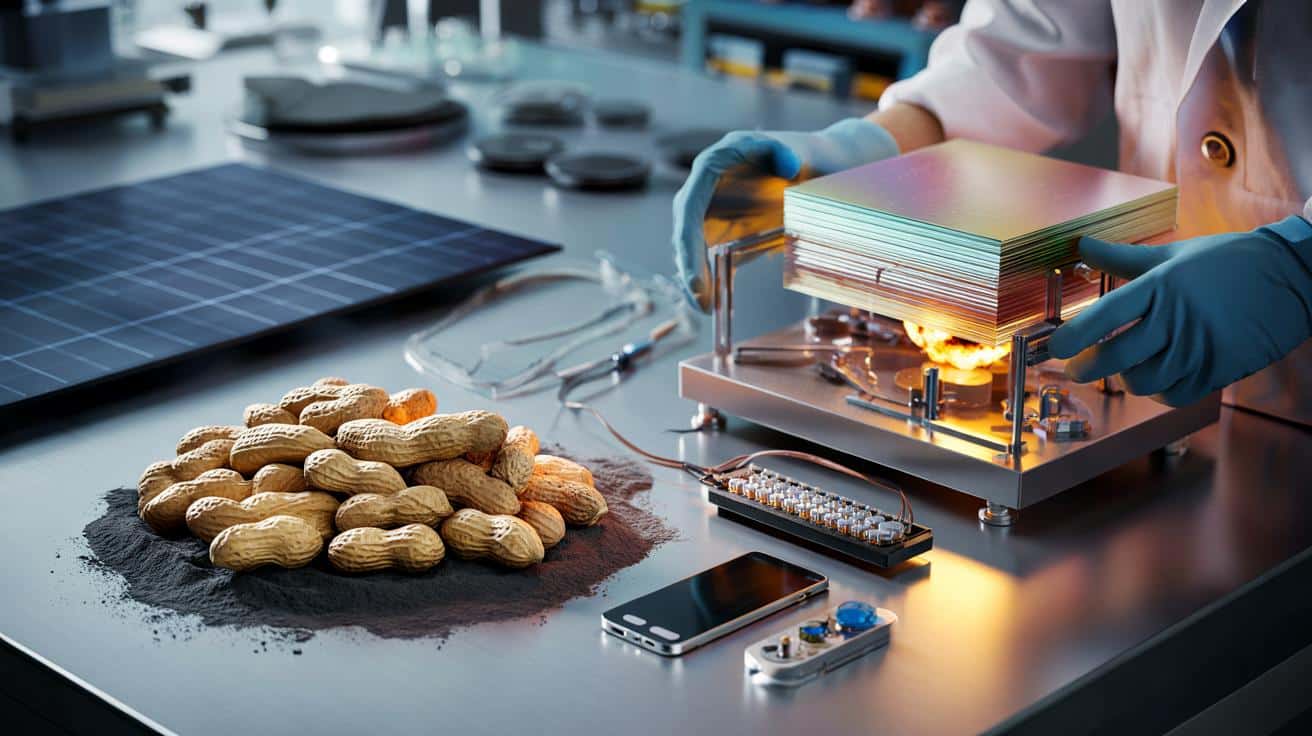 Skorupki orzeszków ziemnych zmienią elektronikę? Naukowcy robią z nich grafen