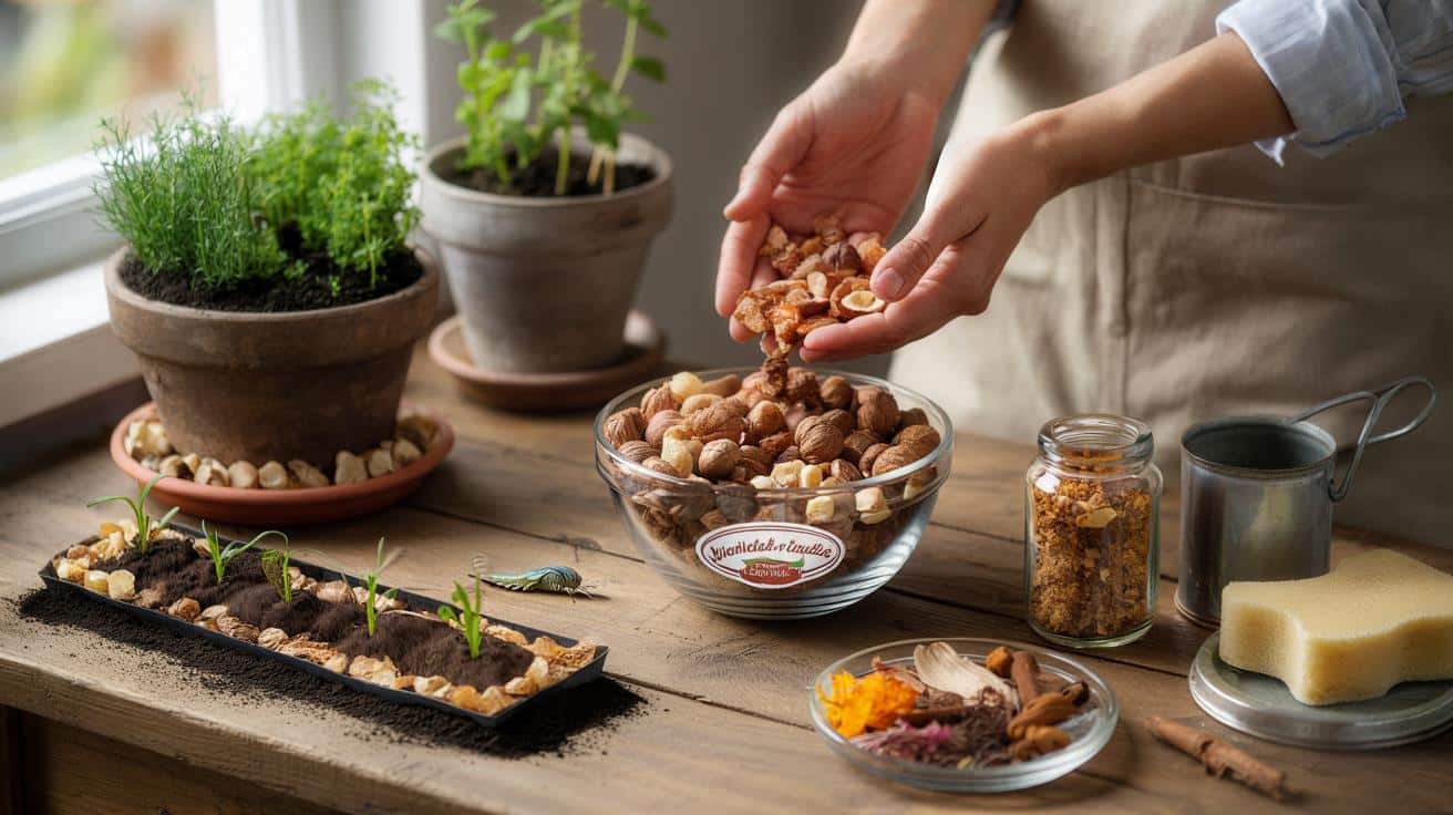 Skorupki po orzechach to mały skarb. Sprawdź, do czego je wykorzystać