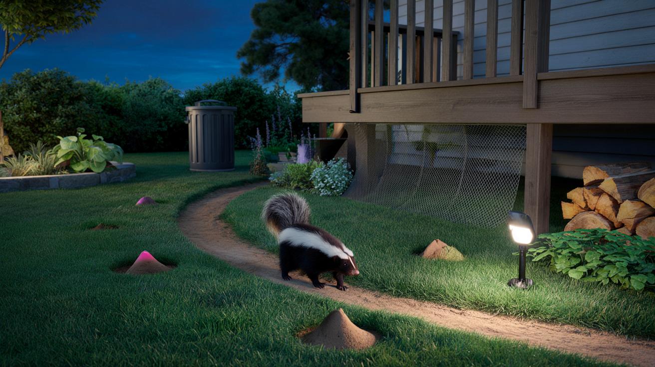 Skunks na podwórku? Skuteczne i humanitarne sposoby, jak się ich pozbyć