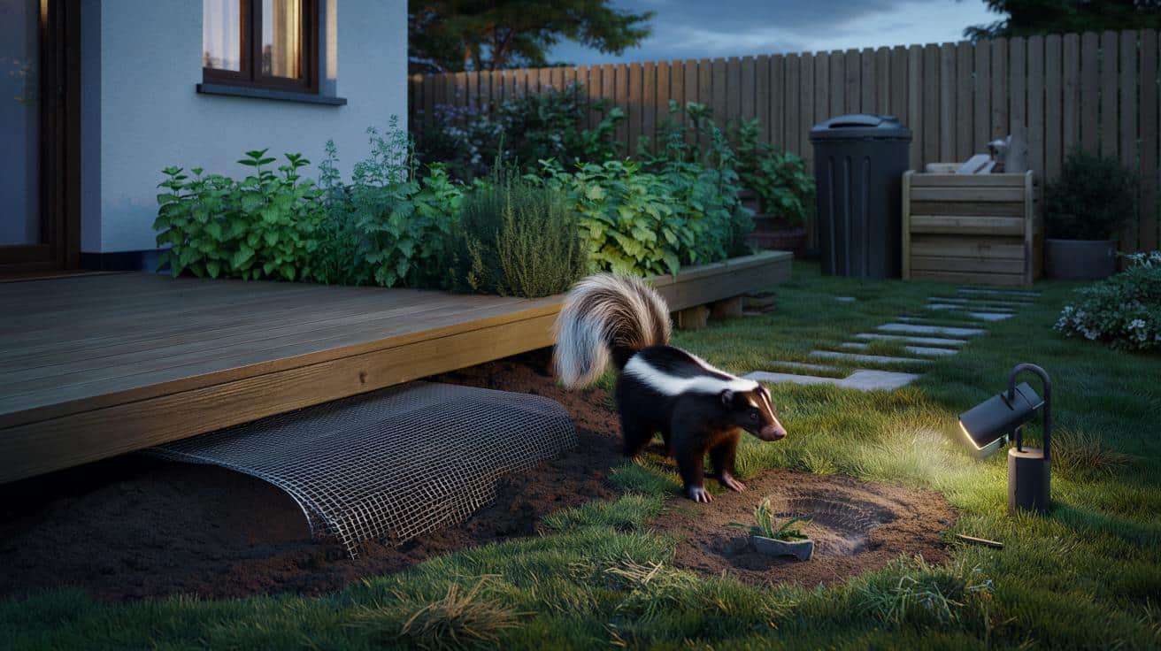 Skunks na podwórku? Sprawdzone sposoby, jak się ich pozbyć bez dramatu