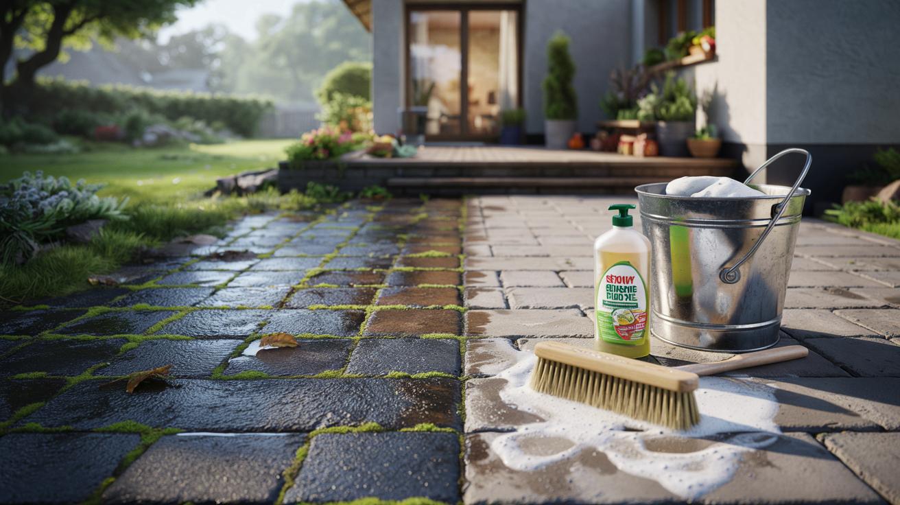 Śliska kostka po zimie? Jeden kuchenny produkt wygrywa z octem