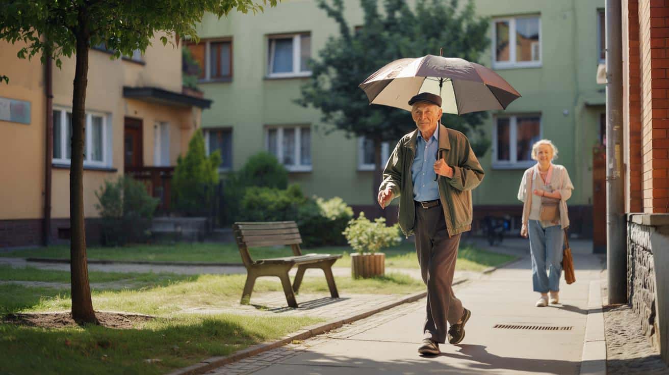 Po 65 roku życia eksperci zalecają krótkie spacery kilka razy dziennie, aby wspierać krążenie, równowagę i samodzielność