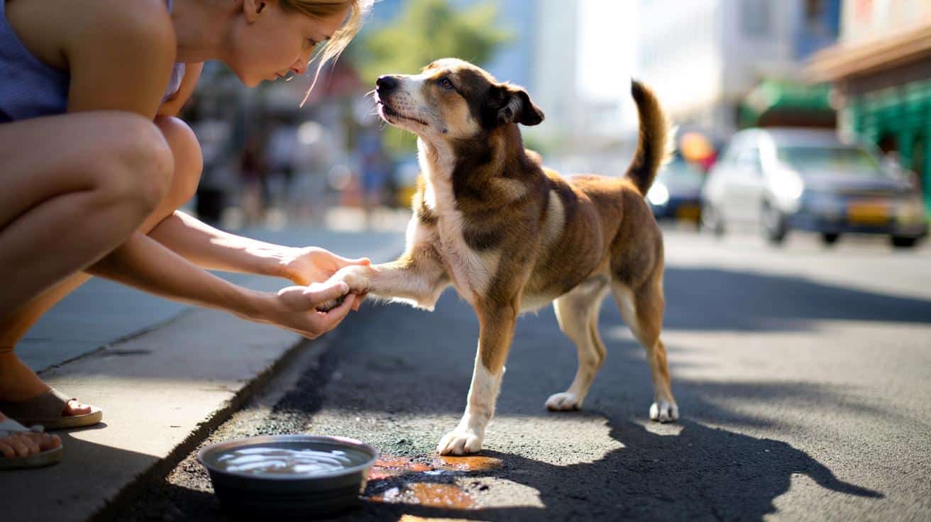 Spalone łapki u psa po gorącym asfalcie? Zrób te rzeczy od razu