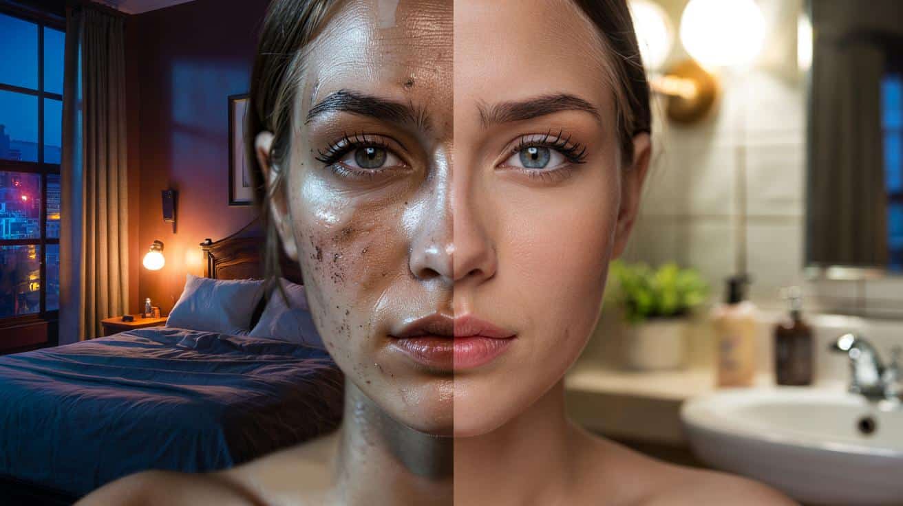 Śpisz z makijażem raz na jakiś czas? Twoja skóra płaci za to starzeniem