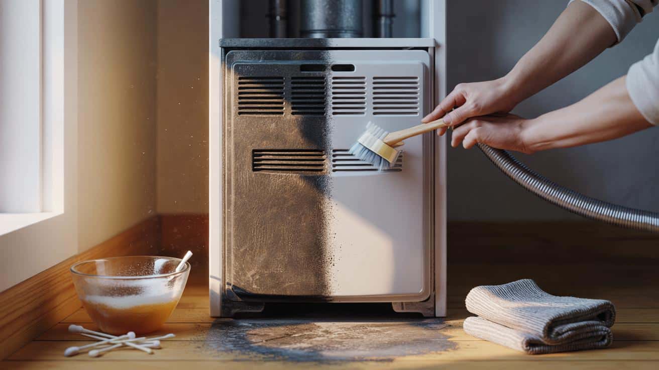Sposób na czyste kratki w piecu grzewczym bez demontażu