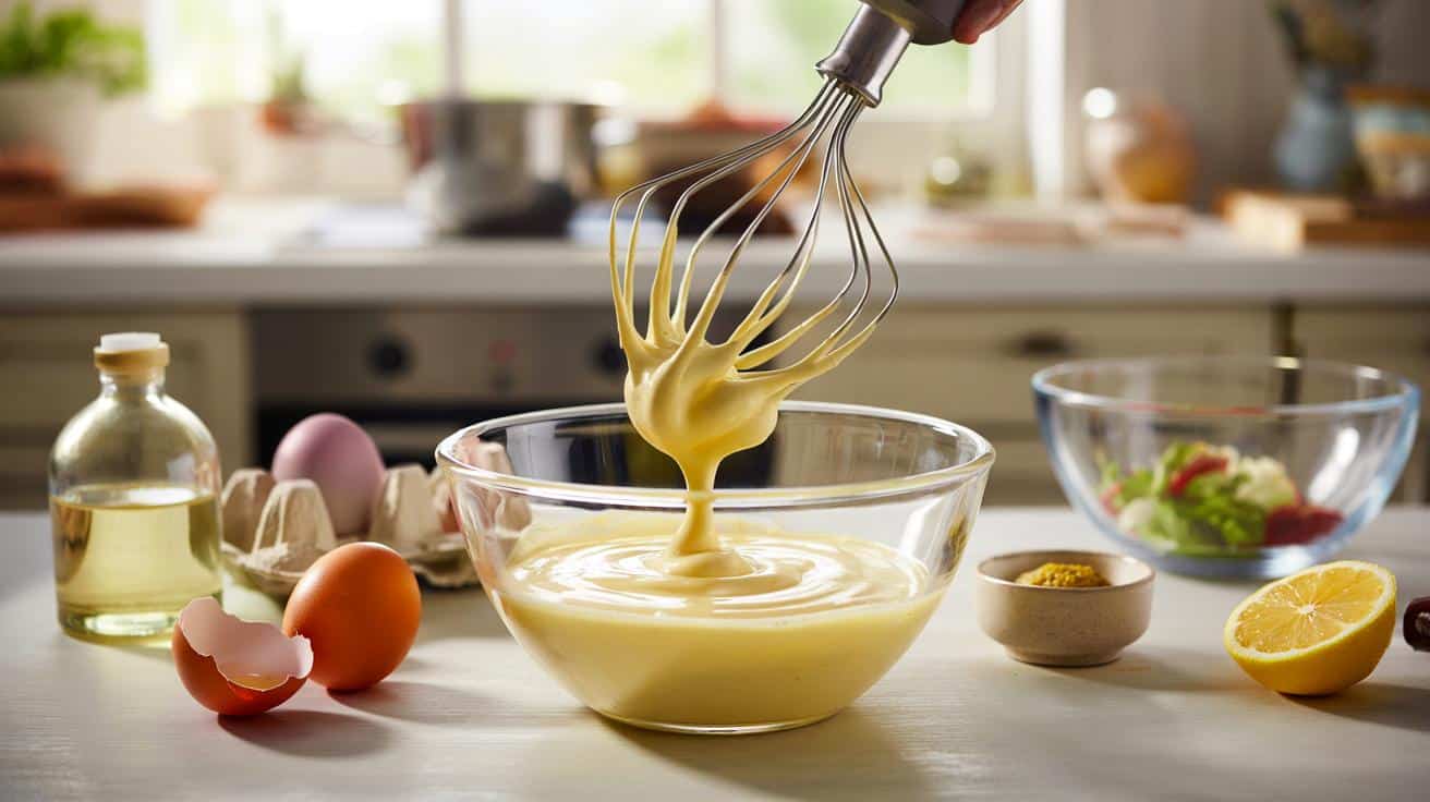 Sposób na to żeby domowy majonez nie rozwarstwiał się po godzinie który stosują cukiernie i który polega na temperaturze składników w momencie mieszania a nie na prędkości blendera ani ilości musztardy