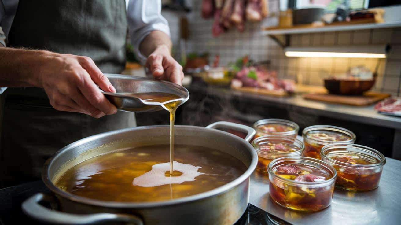 Sposób na to żeby galaretka mięsna była przezroczysta i nie mętna który stosują rzeźnicy rzemieślnicy i który polega na jednej czynności z wywarem przed przelaniem do foremek a nie na składnikach