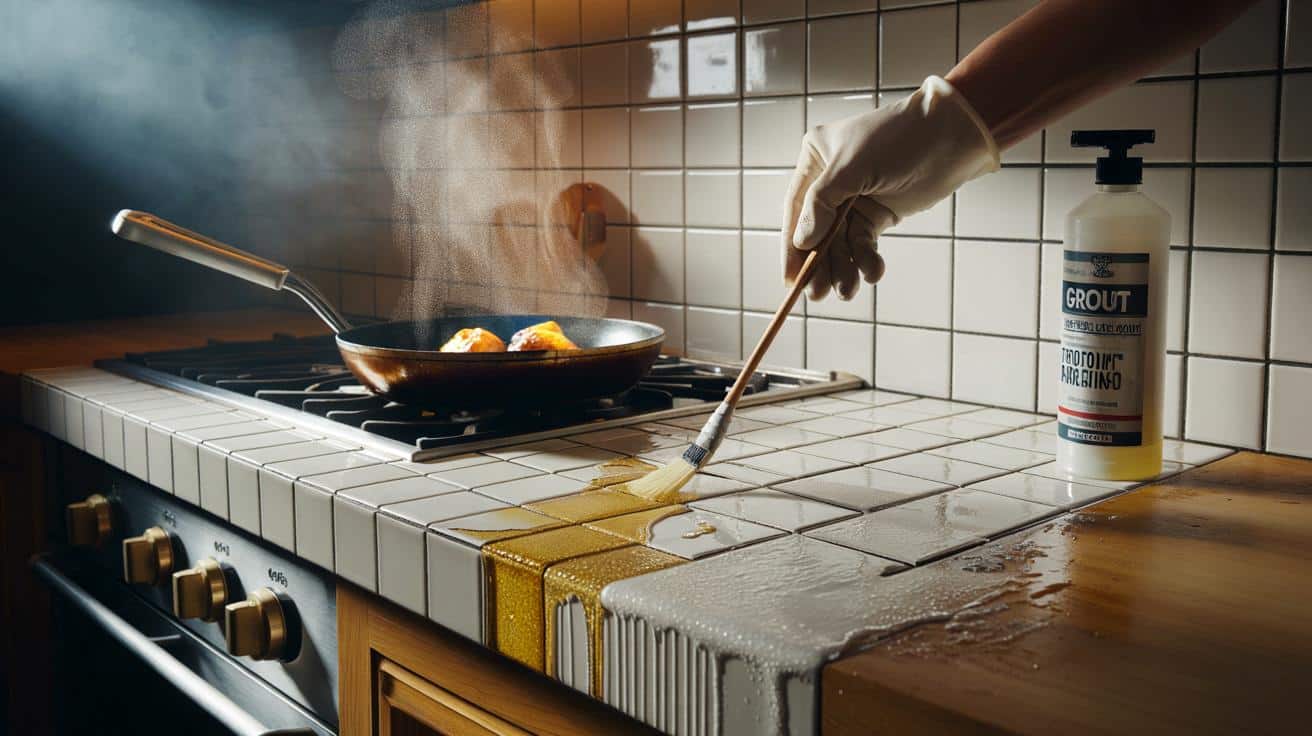 Sposób na to żeby glazura ceramiczna w kuchni nie wchłaniała tłuszczu podczas smażenia który stosują firmy remontowe w restauracjach i który polega na impregnacji fug raz na rok specyficznym preparatem