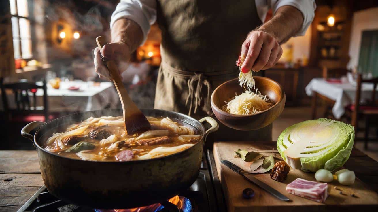 Sposób na to żeby kapusta biała do bigosu była miękka ale nie rozpadała się który stosują restauracje staropolskie i który polega na momencie dodawania kapusty kiszonej a nie na czasie gotowania całości