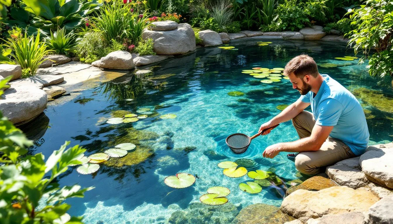 Sposób na to, żeby oczko wodne nie zakwitało glonami latem bez chemii