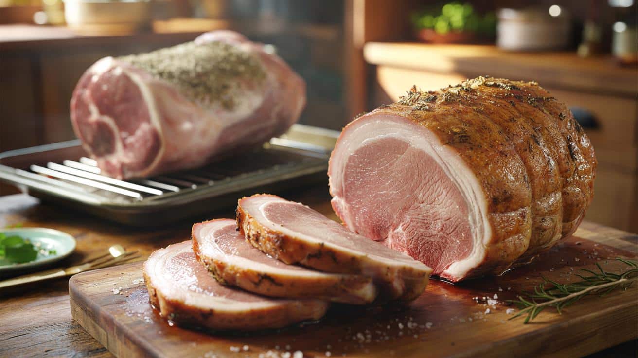 Sposób na to żeby pieczony schab nie był suchy który stosują restauracje i który polega na soleniu mięsa 24 godziny przed pieczeniem a nie tuż przed włożeniem do piekarnika jak robi większość polskich gospodyń